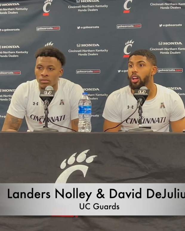 Landers Nolley, David DeJulius NJIT Postgame